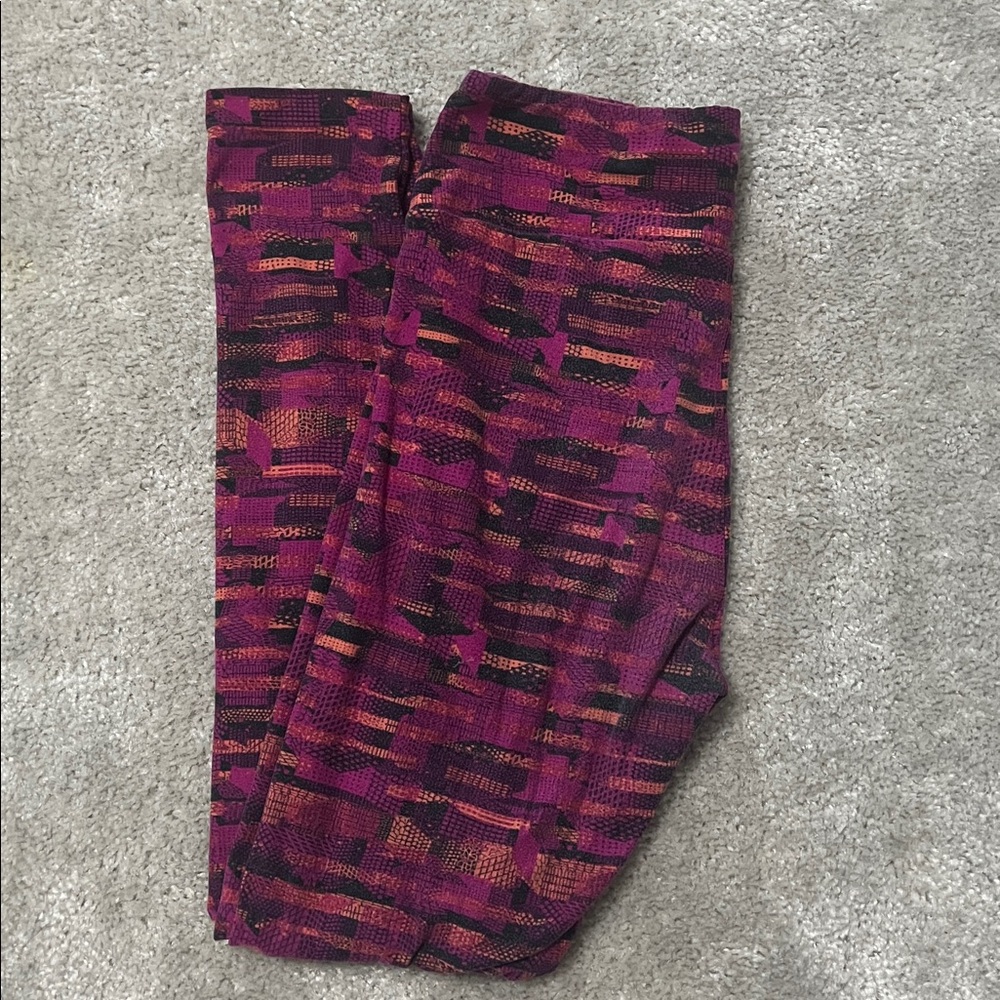 LuLaRoe Multicolor Patterned Leggings